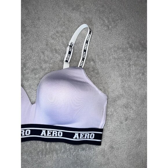 Aeropostale Aero Wireless Bras Logo Elastic Underbust Convertible 38C - Picture 3 of 8